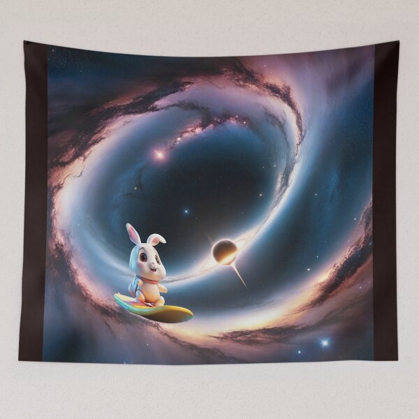 Item preview, Cowabunga Bunnies in Space 22, Surfing the Event Horizon designed and sold by Randall Bennett.