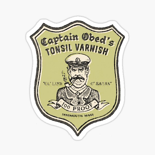 Captain Obed's Tonsil Varnish Sticker