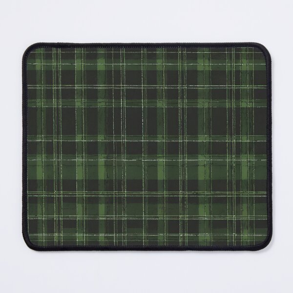 Item preview, Gothic Black and Green Hue Tartan Print Pattern designed and sold by Ninjakandy.