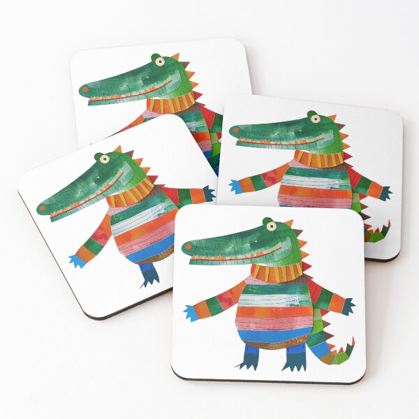 Item preview, Signore Crocodile - Kid’s Collage Art designed and sold by LittleDreamsCo.