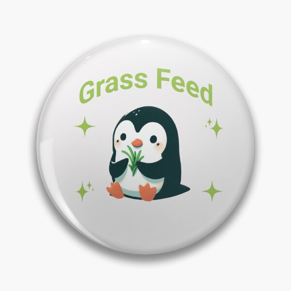 Item preview, grass feed Penguin designed and sold by LemuellTrends.