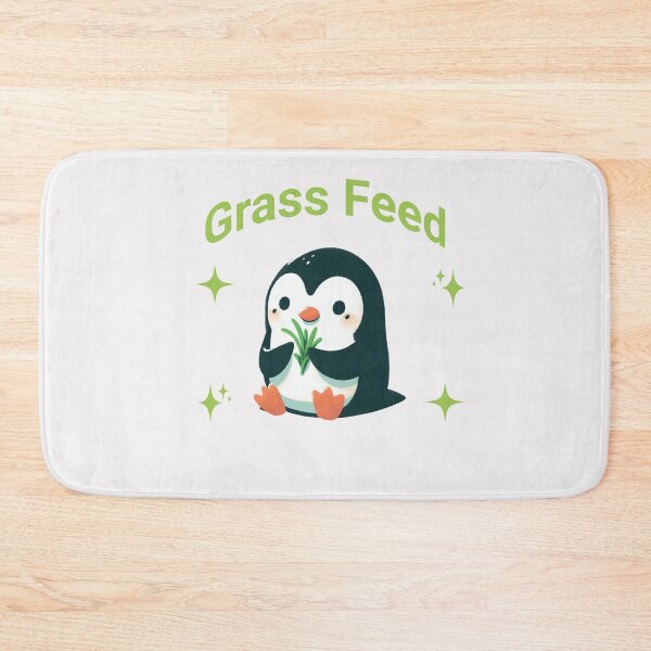 Item preview, grass feed Penguin designed and sold by LemuellTrends.