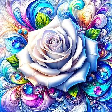 Artwork thumbnail, Silver Roses by connie campbell