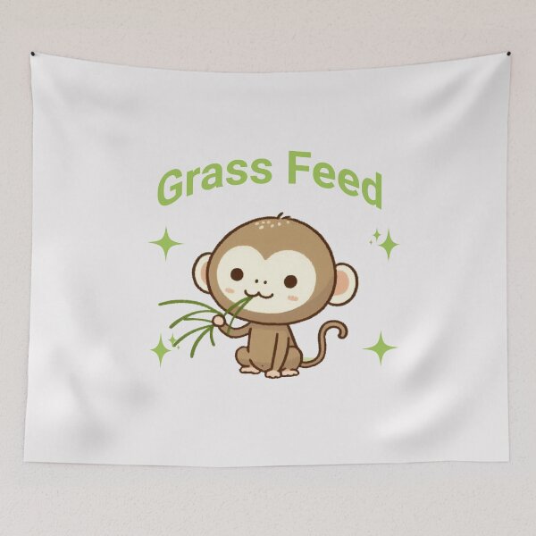 Item preview, grass feed Monkey designed and sold by LemuellTrends.