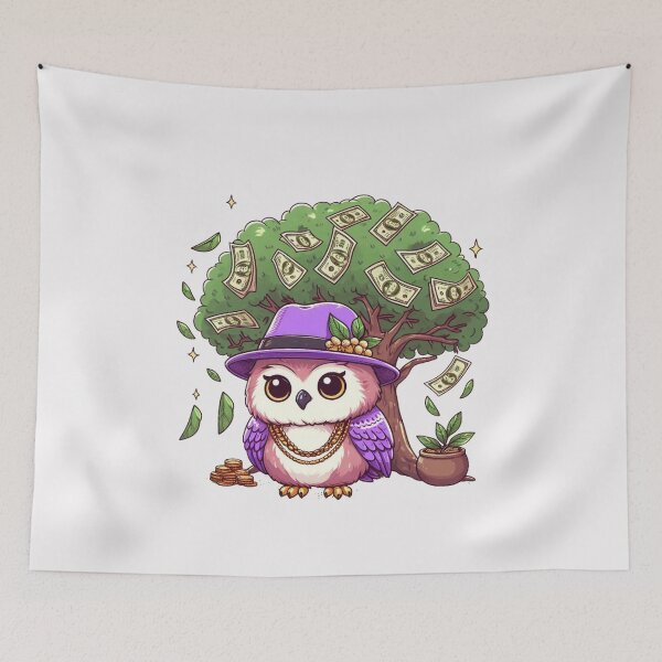 Aperçu de l'œuvre Hibou d'arbre à dollars créée et vendue par LemuellTrends.