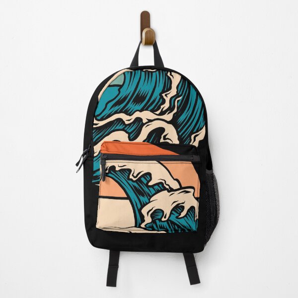 Item preview, Retro Vintage Style wave to ocean designed and sold by Dynamic-Design.