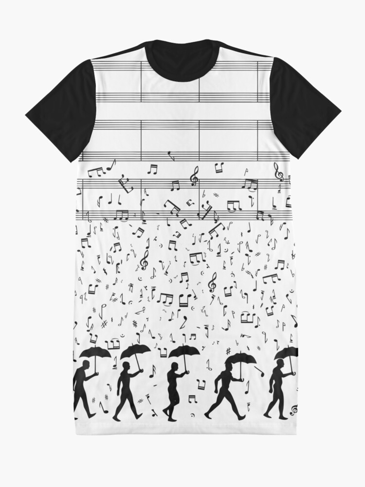 Alternate view of Singing in the Raaaain Graphic T-Shirt Dress