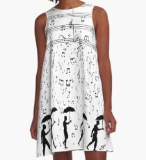 Singing in the Raaaain A-Line Dress