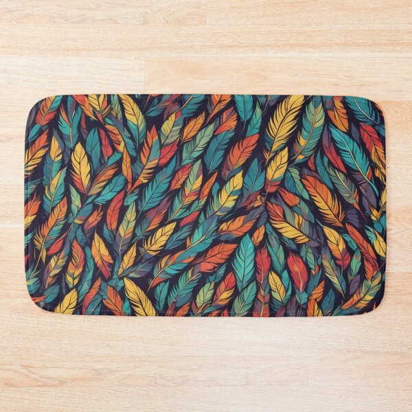 Item preview, Abstract Colorful Feathers Pattern designed and sold by calibrit.