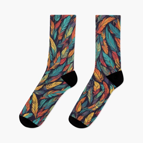 Item preview, Abstract Colorful Feathers Pattern designed and sold by calibrit.