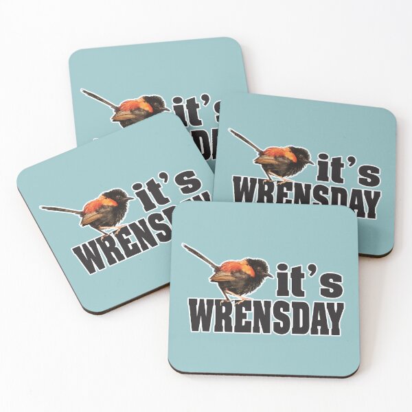 Item preview, It's Wrensday ... red-backed fairywren designed and sold by Jenny  Dyer.
