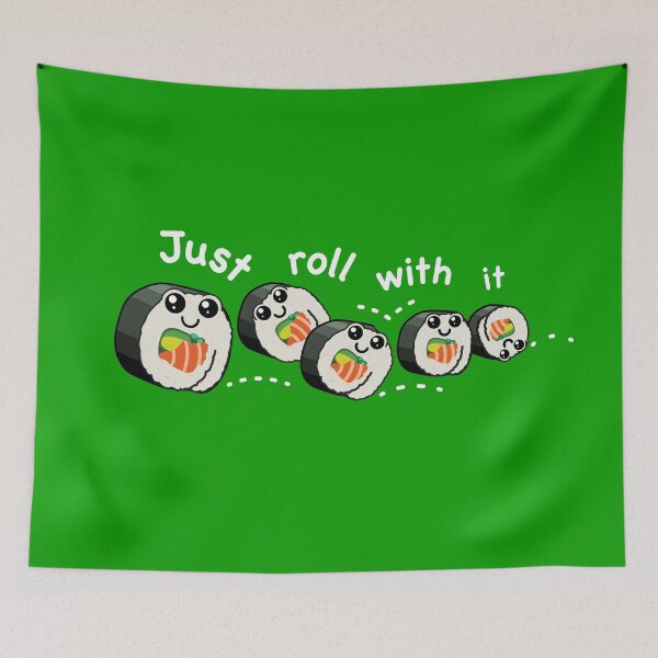 Item preview, Just roll with it - Cute Sushi Rolls designed and sold by houseofwray.