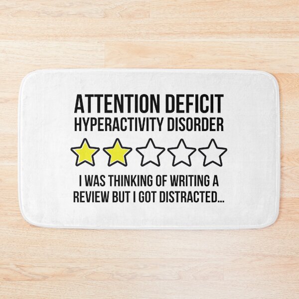 Item preview, Attention deficit hyperactivity disorder humorous review  designed and sold by Rachel the Artist .