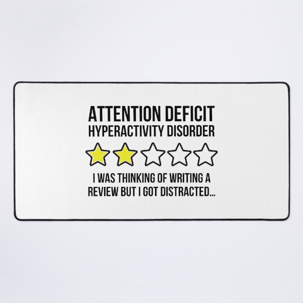 Item preview, Attention deficit hyperactivity disorder humorous review  designed and sold by Rachel the Artist .