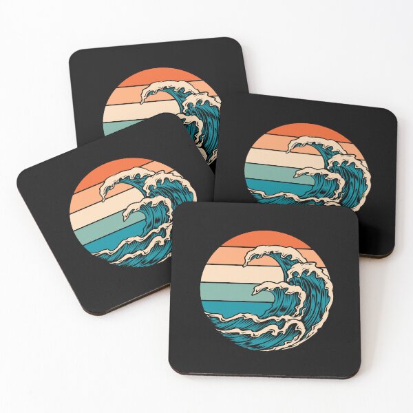 Item preview, Retro Vintage Style wave to ocean designed and sold by Dynamic-Design.