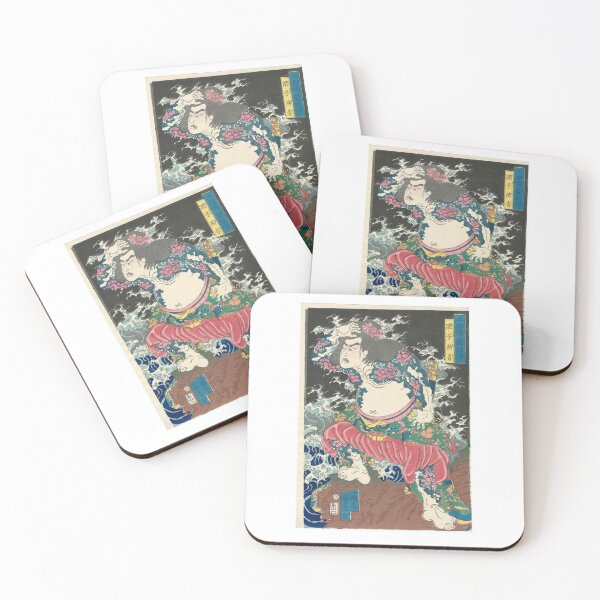Item preview, Utagawa Yoshiharu  -Yan Qing, the Graceful (Rôshi Ensei), from the series Mirror of Heroes of the Shuihuzhuan (Suikoden gôketsu kagami) designed and sold by TeeARTHY.