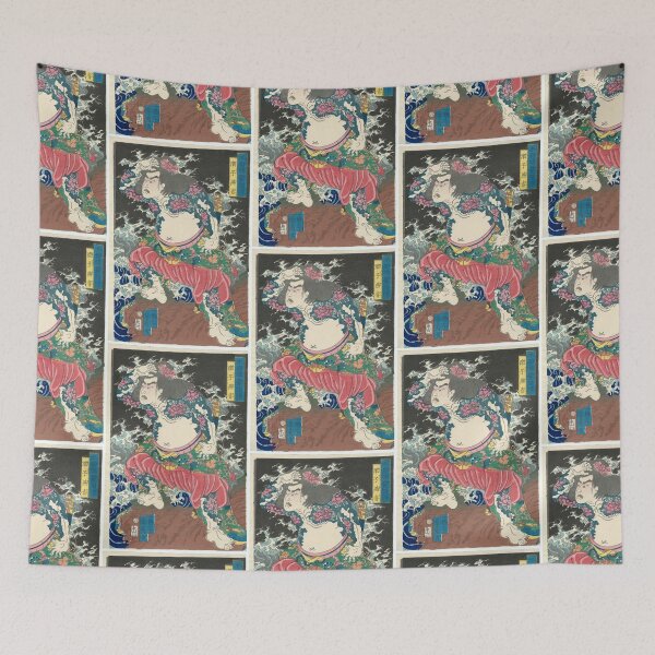 Item preview, Utagawa Yoshiharu  -Yan Qing, the Graceful (Rôshi Ensei), from the series Mirror of Heroes of the Shuihuzhuan (Suikoden gôketsu kagami) designed and sold by TeeARTHY.