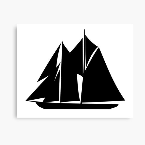 Item preview, Schooner Vignette Black Design designed and sold by Kevin Cameron.