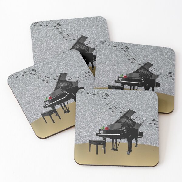 Item preview, Piano Rose With Music Notation designed and sold by BrightrDayMusicArt.