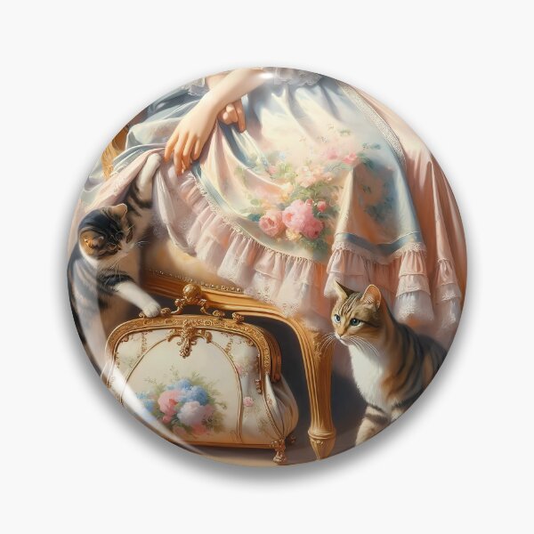 Item preview, Rococo Playful Cats Delight designed and sold by DeenaDee.