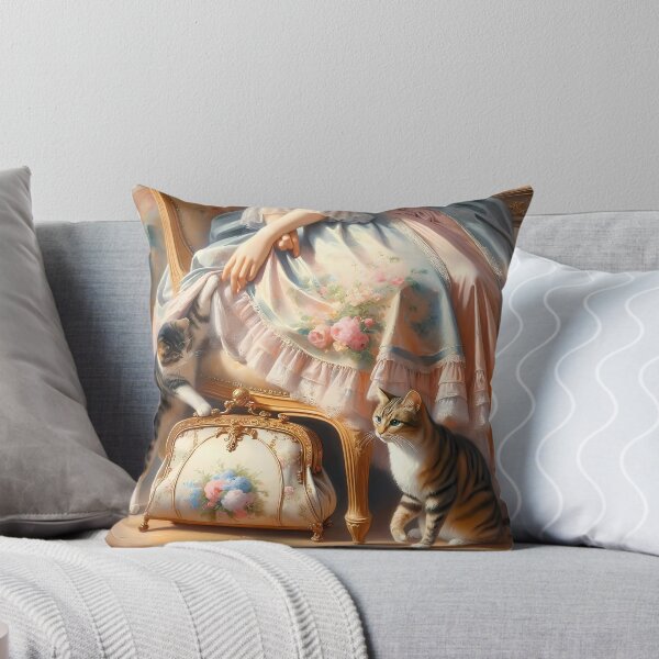 Item preview, Rococo Playful Cats Delight designed and sold by DeenaDee.