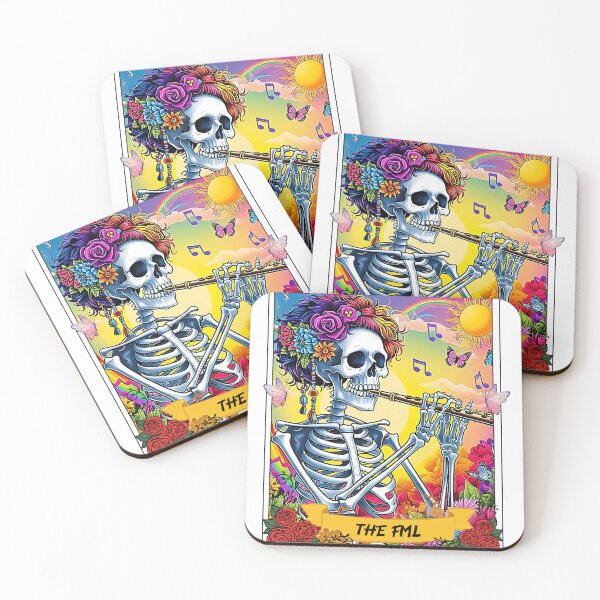 Item preview, The Musical Skeleton tarot, Harmony of Life and Death, The Vibrant Melody of Mortality designed and sold by RETRO REVIVAL.