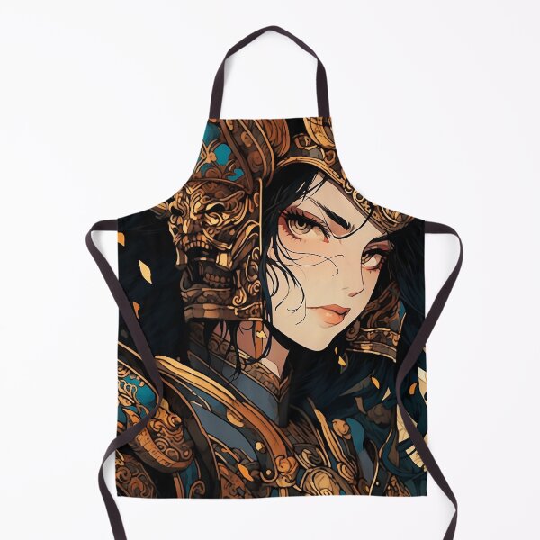 Item preview, Anime Warrior Girl – Fierce Heroine Art designed and sold by iWallGlow.