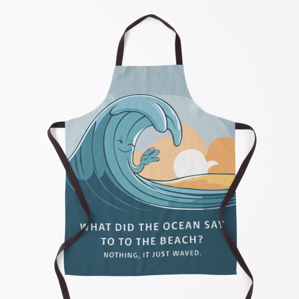 Item preview, What did the Ocean say to the Beach? It just Waved-Dad Jokes T-shirt Design designed and sold by Collision19.