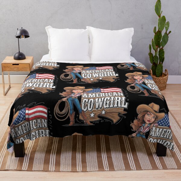 Item preview, Cute American Woman Cowgirl designed and sold by PlanetMarker.