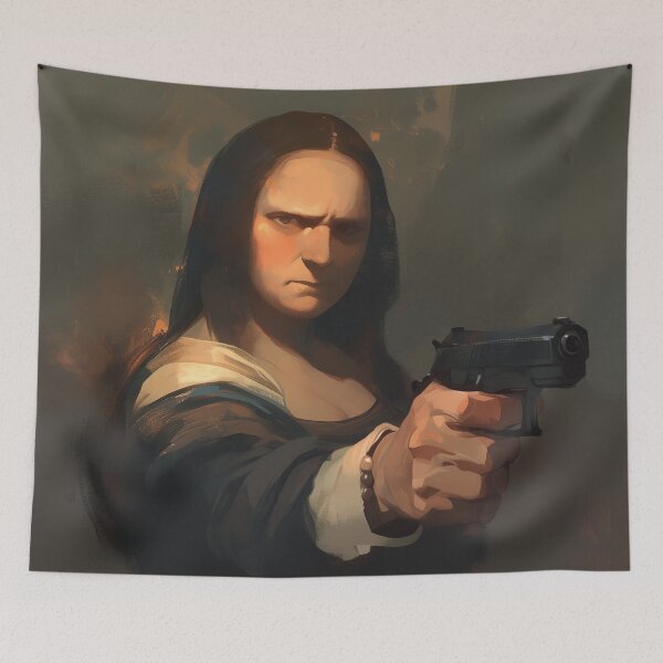 Item preview, Mona Isa inspired thug designed and sold by Nowshin Tasnim.