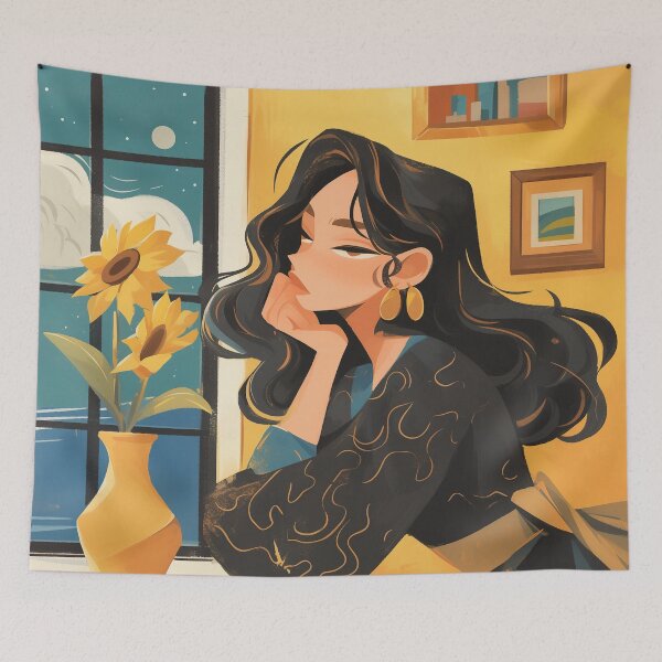 Item preview, Mona Isa inspired modern designed and sold by Nowshin Tasnim.