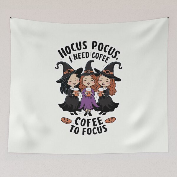 Item preview, Hocus Pocus I Need Coffee To Focus designed and sold by Peter Stawicki.