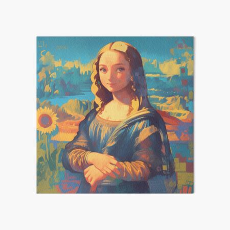 Vista previa del artículo con la obra «Mona Isa inspirada », diseñado y vendido por Nowshin Tasnim.
