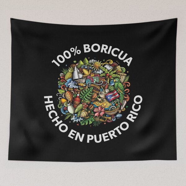 Item preview, 100% Boricua Hecho en Puerto Rico designed and sold by MDK Tees.
