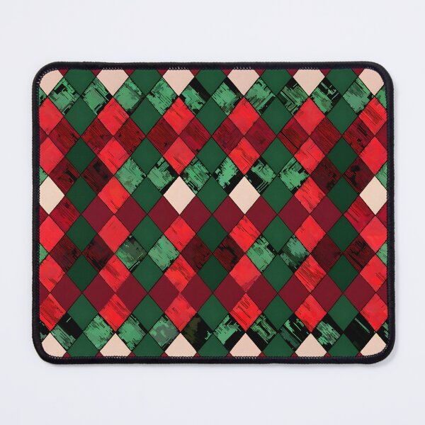 Item preview, Argyle: Maroon and forest green patterns designed and sold by BlackCatspet1.