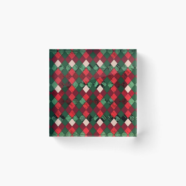 Item preview, Argyle: Maroon and forest green patterns designed and sold by BlackCatspet1.