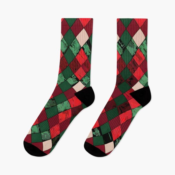 Item preview, Argyle: Maroon and forest green patterns designed and sold by BlackCatspet1.