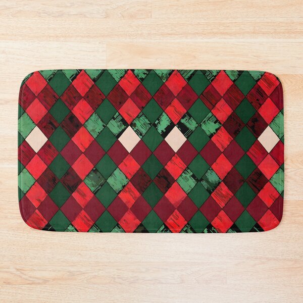 Item preview, Argyle: Maroon and forest green patterns designed and sold by BlackCatspet1.