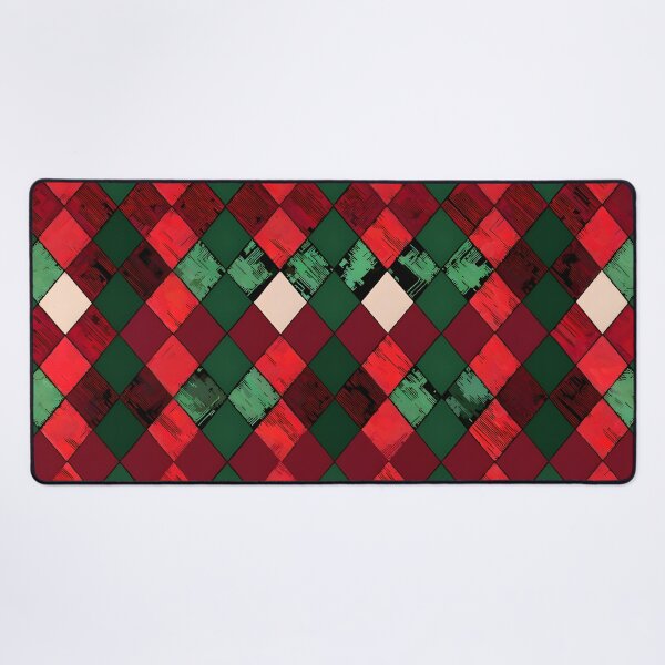 Item preview, Argyle: Maroon and forest green patterns designed and sold by BlackCatspet1.