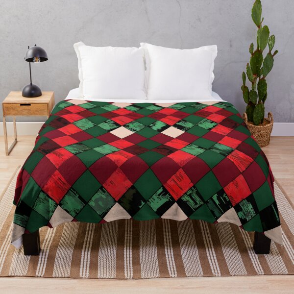 Item preview, Argyle: Maroon and forest green patterns designed and sold by BlackCatspet1.