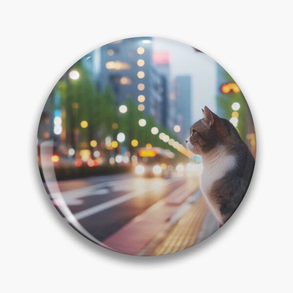 Item preview, A cute cat is waiting at a bus stop  designed and sold by xsctasy.