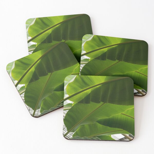 Item preview, Luscious Tropical Greens - Huge Leaves Patterns - Horizontal View Downwards Right designed and sold by Georgia Mizuleva.