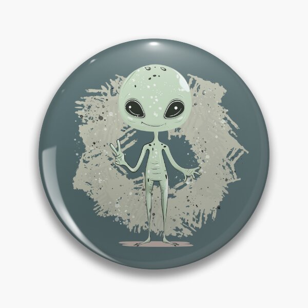 Item preview, Cute Alien with the Peace Sign designed and sold by wotsthis.