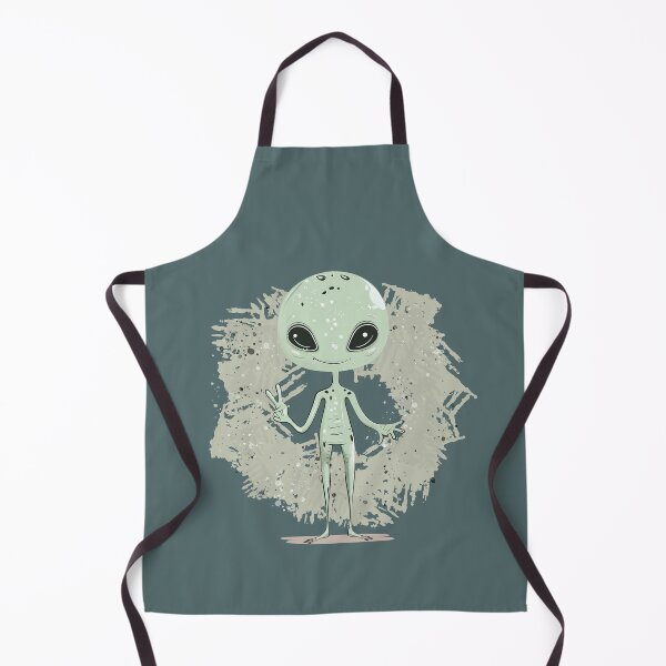 Item preview, Cute Alien with the Peace Sign designed and sold by wotsthis.