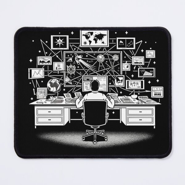 Item preview, Conspiracy Theorist's Desk designed and sold by Estamp-you.
