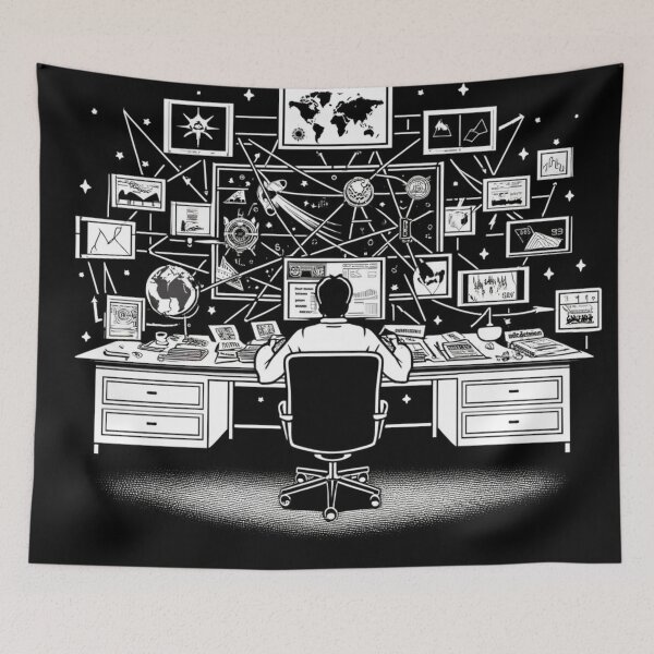 Item preview, Conspiracy Theorist's Desk designed and sold by Estamp-you.