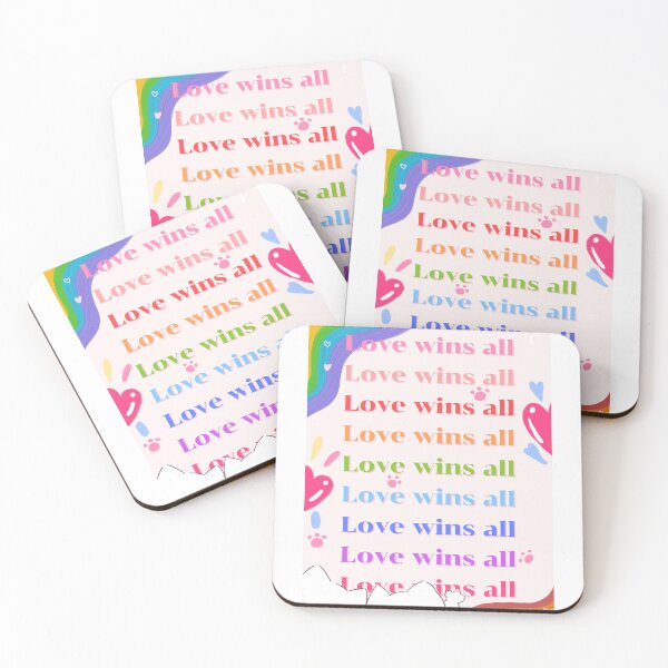 Item preview, Pride Month love wins all designed and sold by Nonpawit Khuansuwan.