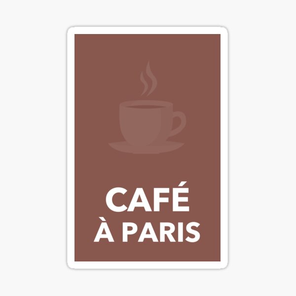 Item preview, Café à Paris - Chic French Design designed and sold by FrenchTouch77.