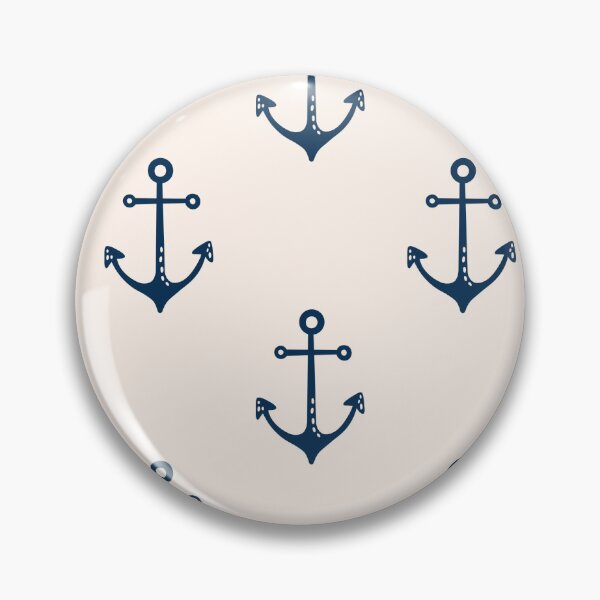 Item preview, Anchor white navy  designed and sold by ammiecreative.