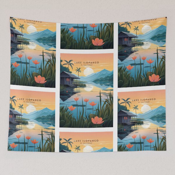 Item preview, Lake Ilopango El Salvador Volcanic Wonder designed and sold by NeuralVibe.